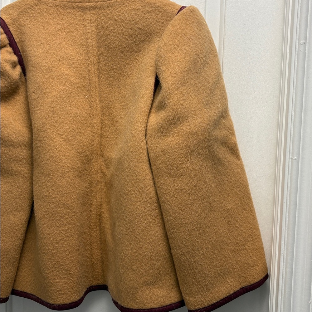 Vintage Lanvin Wool Pea Coat Made in France Size 42 8/10 Blazer Jacket 1970 - Picture 9 of 11